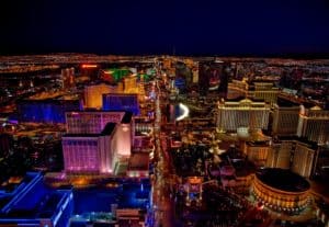 aerial view of corporate housing in las vegas